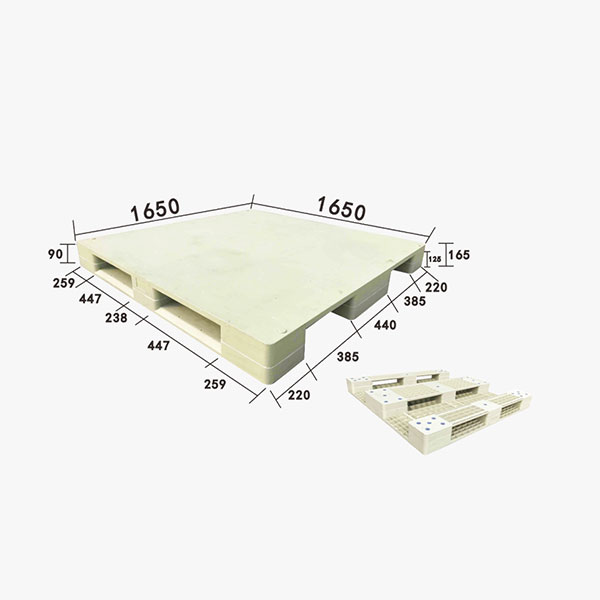 ZJ1650-165平板川字焊接板內(nèi)置10條鋼管塑料托盤